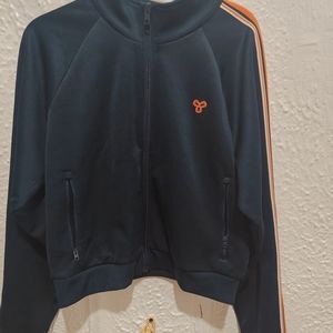 Artizia TNA Navy Track Jacket with Orange Stripes